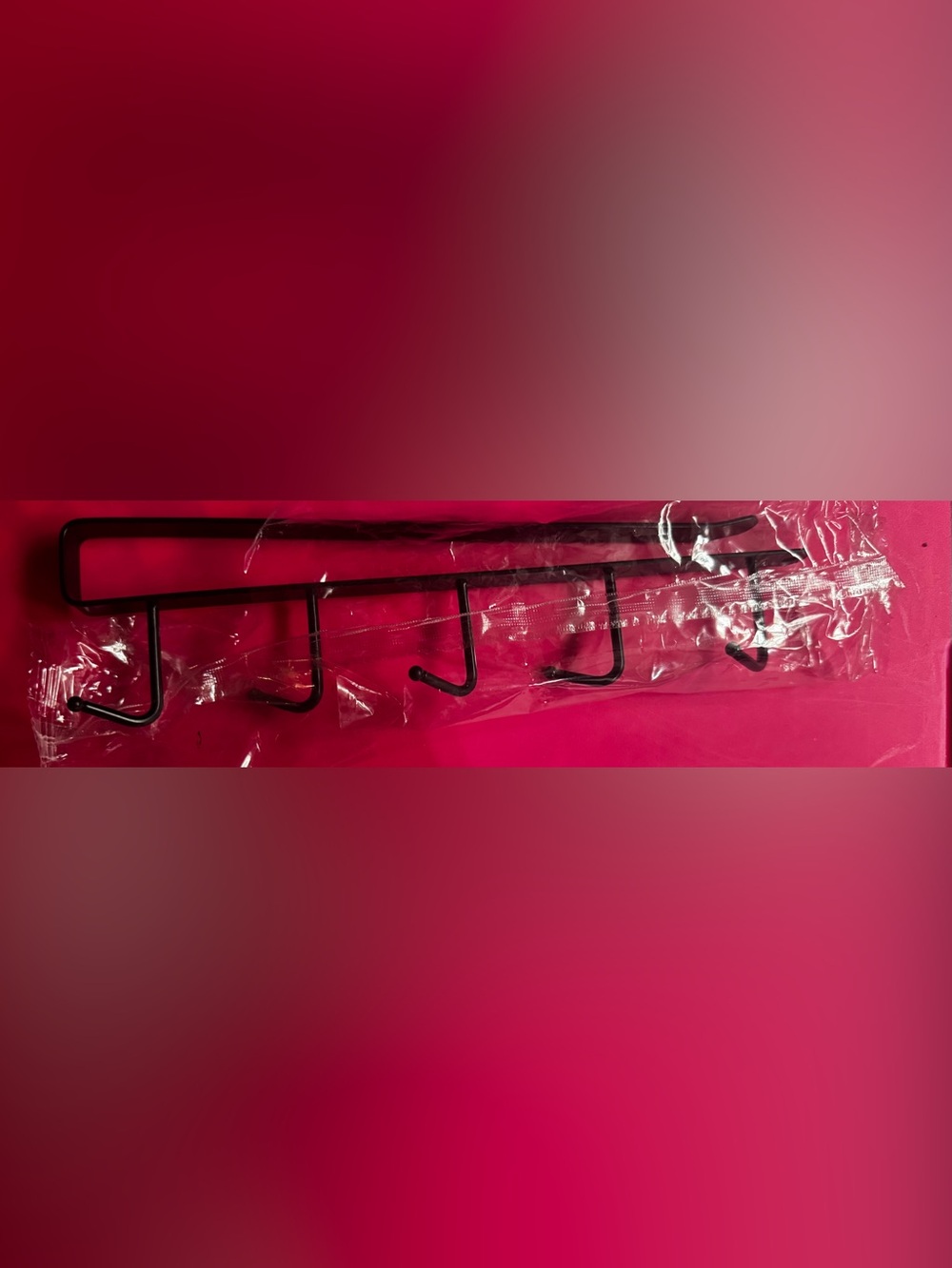 Source Unknown Black 5-Hook Overdoor Hanger